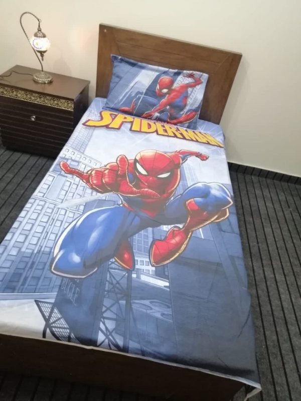spider man kids bed sheet