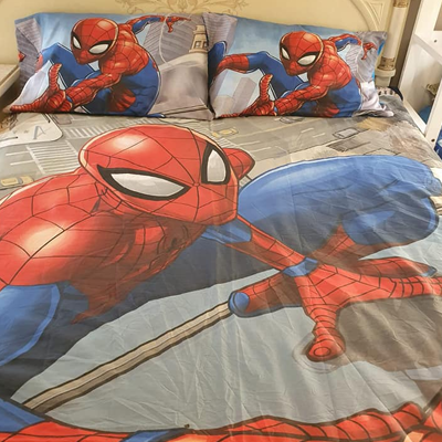 spider man fitted bed sheet