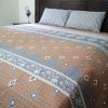 brown cotton bed sheet ashlet