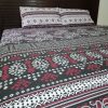 black classic printed bed sheet set
