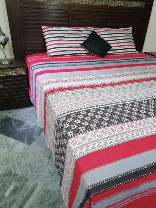 luxurious red flat beed sheets f