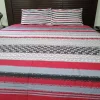 luxurious red flat bed sheets set