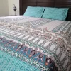Luxurious aqua bed sheets