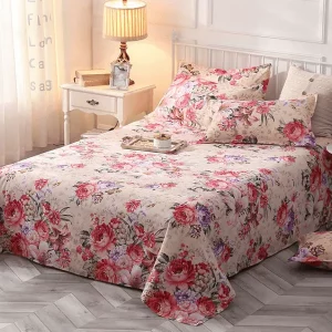 Luxurious Vibrant flat bed sheets set